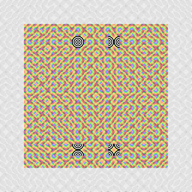 Color square on white